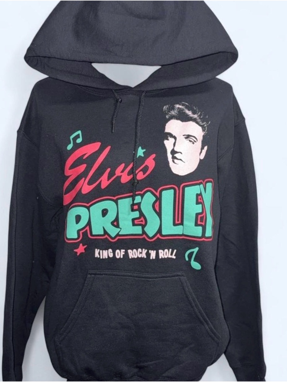 Elvis Presley Graphic Black Pullover Hoodie